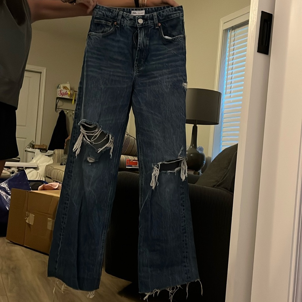 Zara wide leg jeans